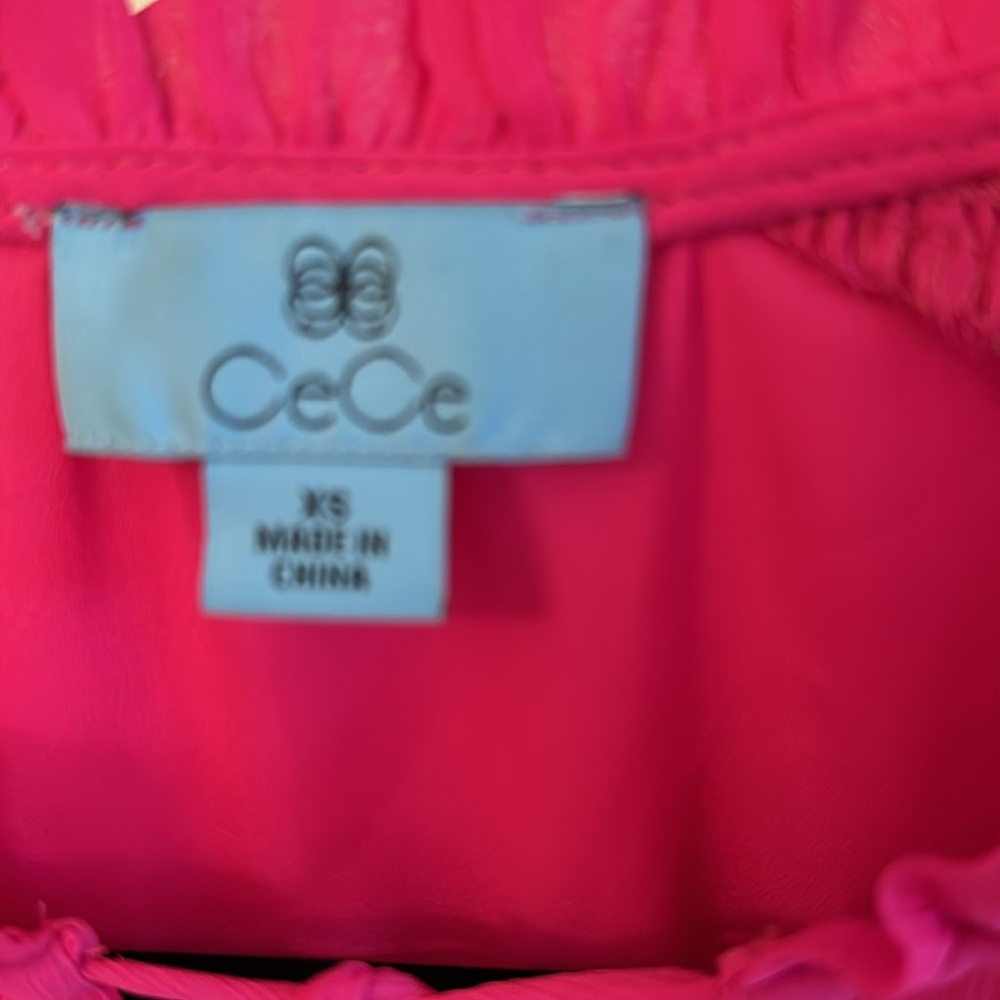 Hot pink blouse xs - Picture 5 of 9
